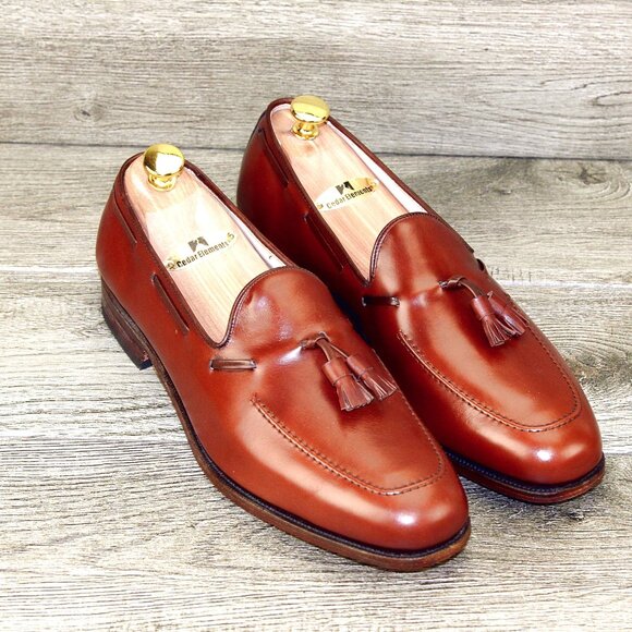 * NIB * $395 Allen Edmonds CAVALIER 10.5 C ( fits 10 E ) Chili * add $15 Trees main image 5